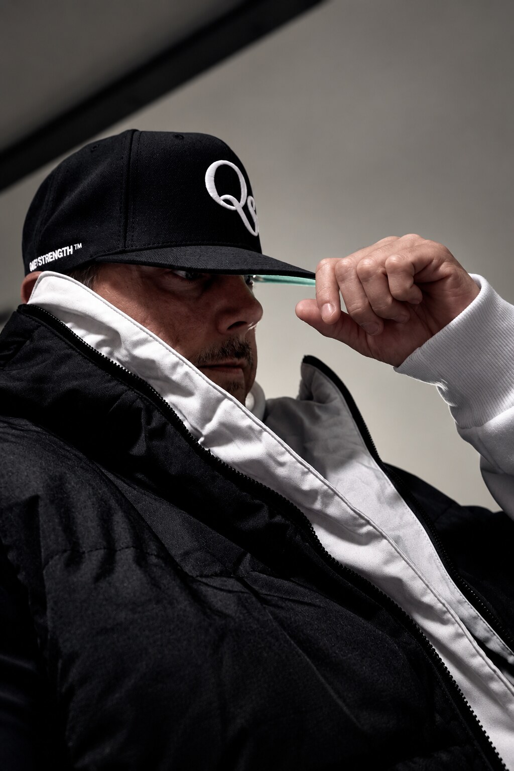 Jonathan wearing Quiet Strength apparel